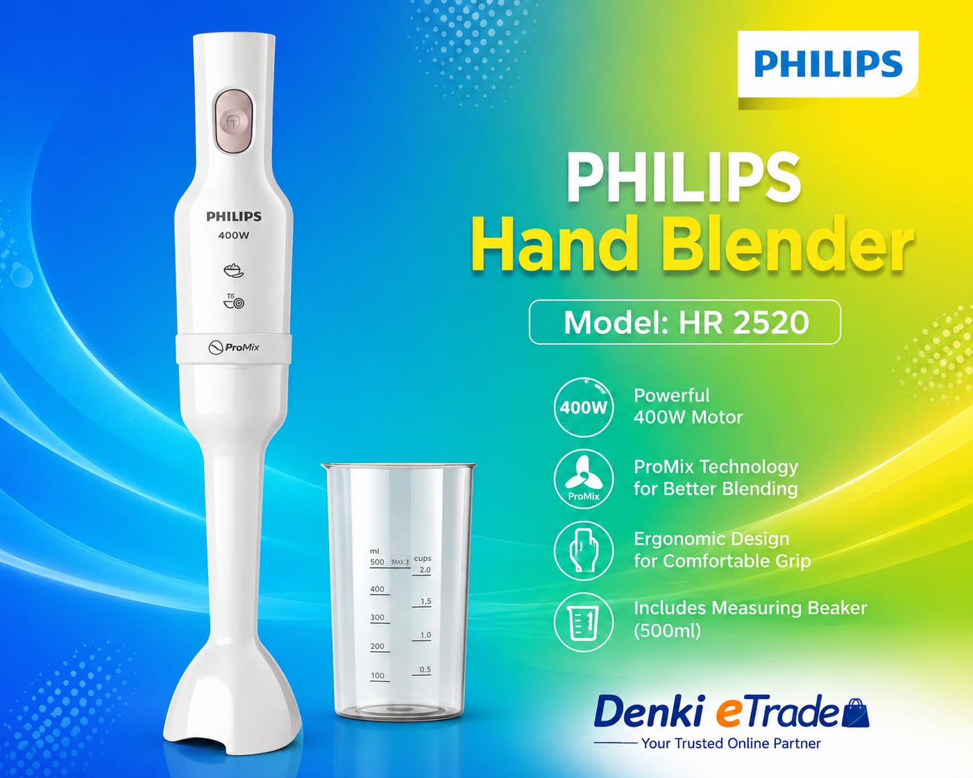 Philips Hand Blender. HR2520