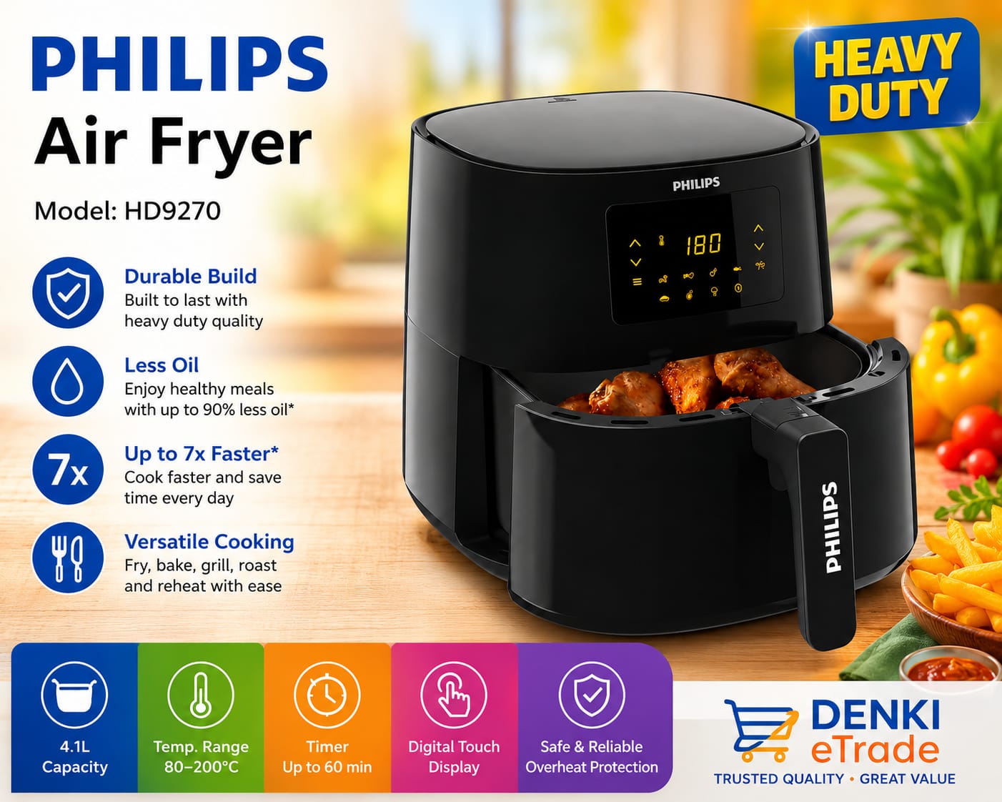 Philips Air Fryer, HD9270