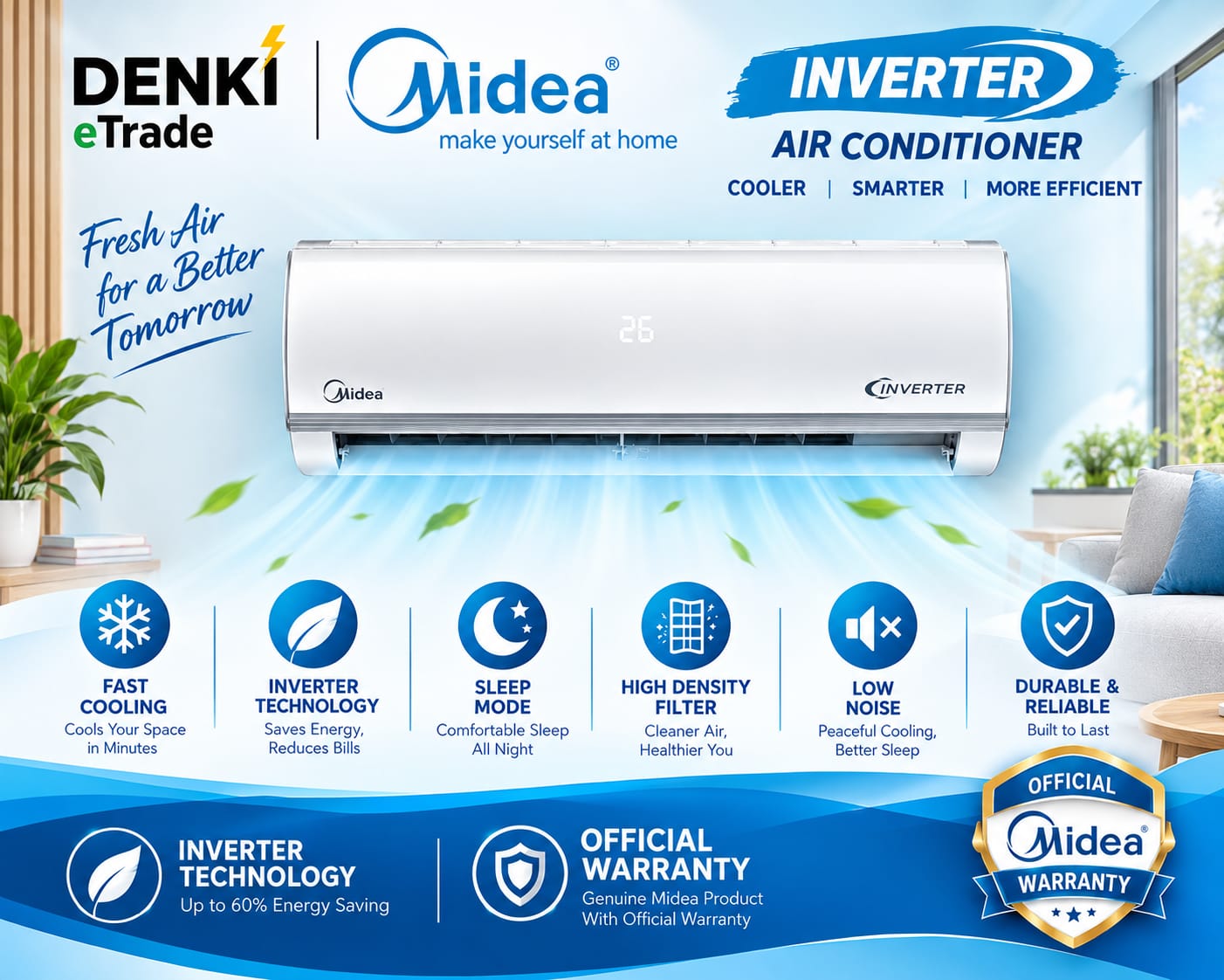Midea AC 2 Ton