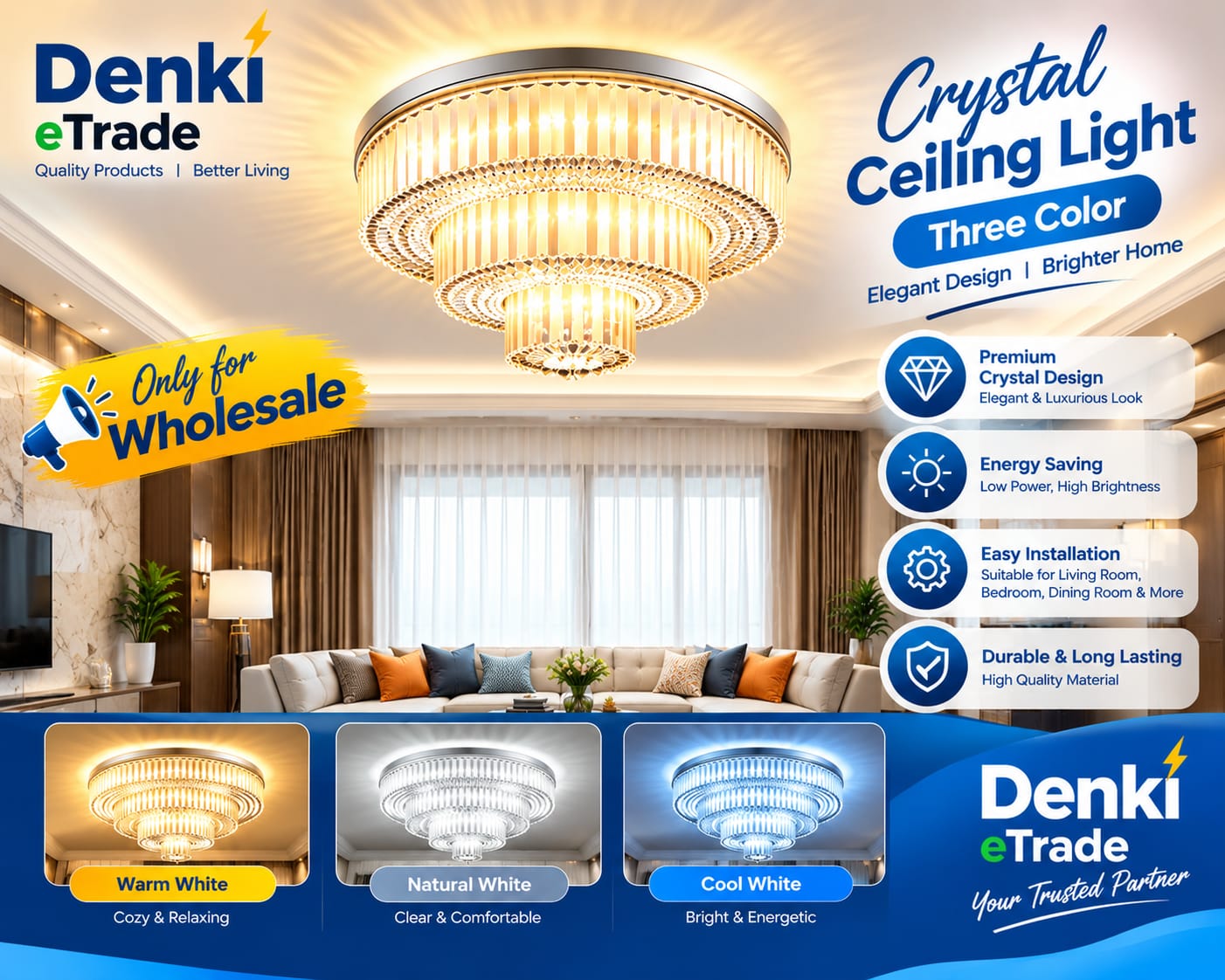 Crystal Celling Light 220mm