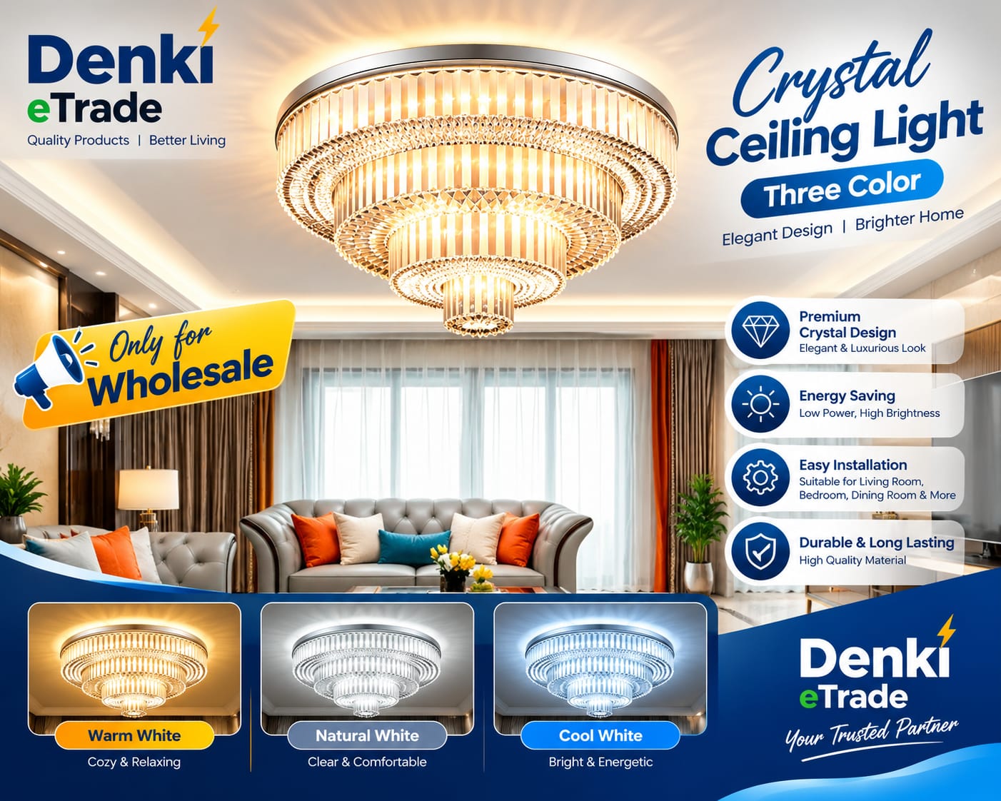 Crystal Celling Light 300mm